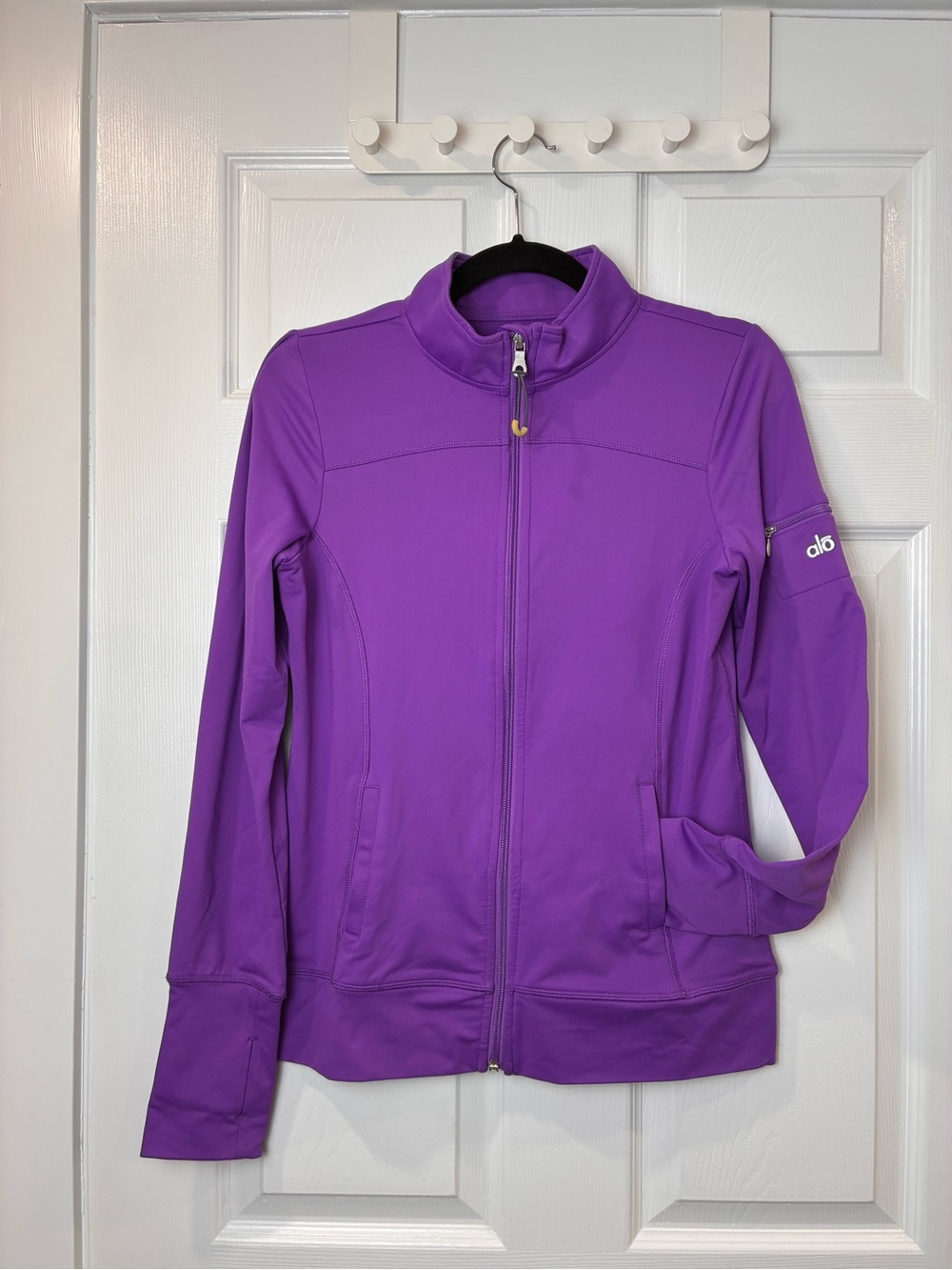 ALO Yoga Women's Purple Full-Zip Utility Jacket